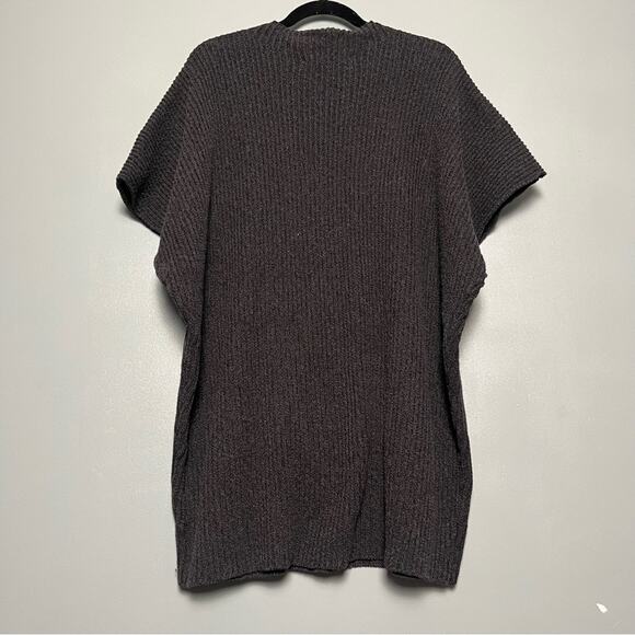 Free People FP Beach Knit Sweater Dress Cotton Cover Up Gray Women’s Size L - Picture 2 of 6